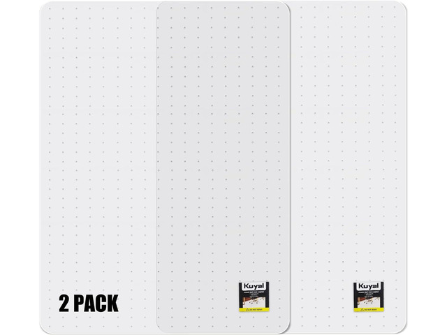 Kuyal Office Chair Mat for Carpet, 2 Pack 36x 48 Clear Heavy Duty Computer Chair Mat, Under Desk Protector Carpeted Floors Mat, Easy Chair...