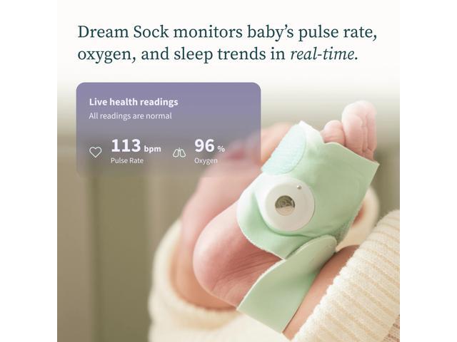 Owlet - Dream Sock – Smart Wearable Baby Monitor with Live Heart Rate & Oxygen Alerts - Mint - image 3