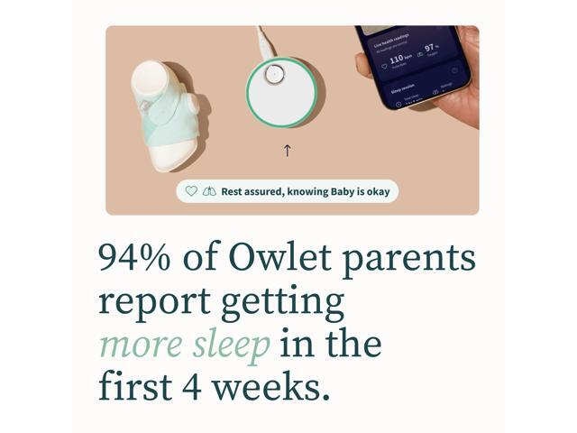 Owlet - Dream Sock – Smart Wearable Baby Monitor with Live Heart Rate & Oxygen Alerts - Mint - image 6