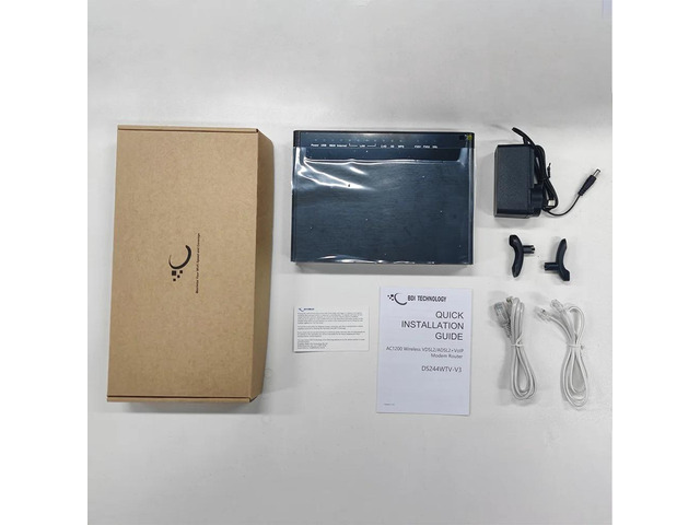 BDI TECHNOLOGY 244V3 AC Dual Band VDSL2+ Modem Router with VoIP