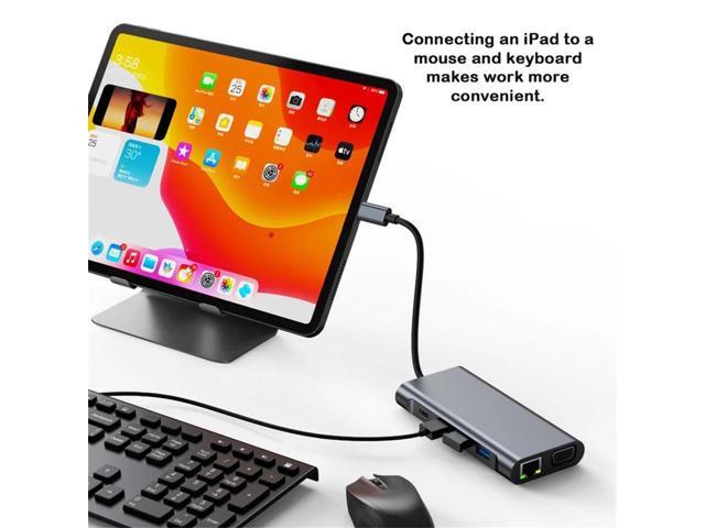 BDI TECHNOLOGY Type-c3.1 to 11 in 1 full-featured USB3.0/RJ45/VGA/HDMI/TF/SD/AUX/Type-c PD docking station