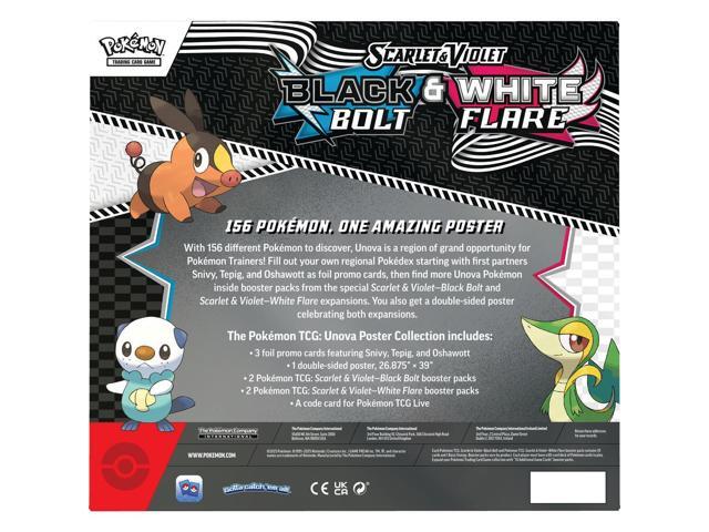 Pokemon TCG: Scarlet & Violet - Black Bolt & White Flare Unova Poster Collection