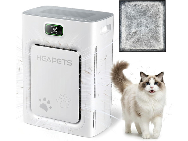 Pet Air Purifier for Home Large Room 2500 sq ft, H13 HEPA Washable Double-Sided Filter,Air Cleaner for Pet Hair Dander Odor Allergies Pollutant...