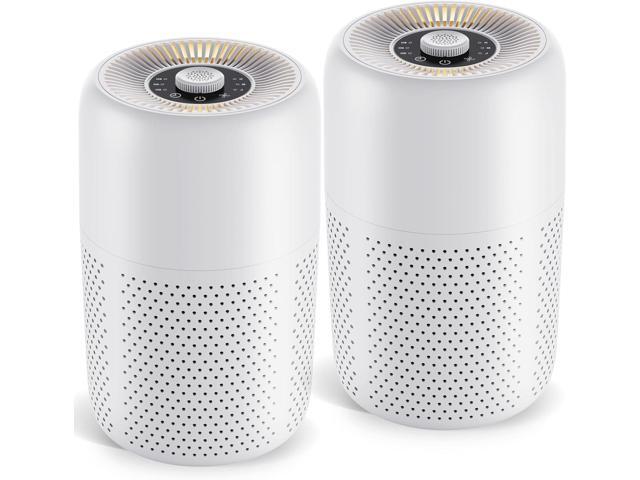 2 Pack Air Purifiers for Bedroom Home with Aromatherapy Function,Small Air Purifier with Nightlight Speed Control,24dB Low Noise for Better...