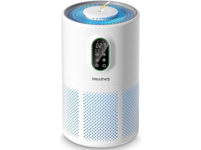 Air Purifiers for Home Large Room up to 1650 ftÂ², WESTHEY H13 True HEPA Air Purifier for Bedroom with Night Light, Air Quality Monitor, Fragrance...
