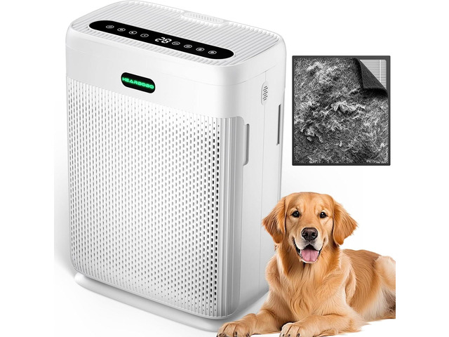 Air Purifiers for Home Large Room up to 3000sq. ft with Washable Filters, PM2.5 Air Quality Sensors, H13 HEPA Double-Sided 8X, Air Cleaner for...