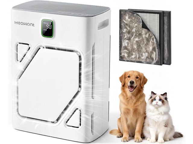 Air Purifier for Home Large Room 2600ftÂ², H13 HEPA Filter, Double Air Intake, PM2.5 Air Quality Display, Auto Mode, Washable Pre-Filter,...