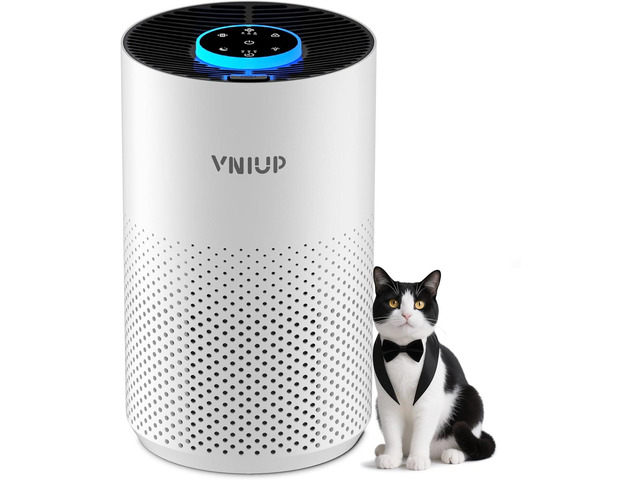 Air Purifiers for Bedroom Home up to 1350 ftÂ² - Vniup H14 True HEPA Room Air Purifiers for Bedroom, with Fragrance Function Sleep Mode& Light Mode...
