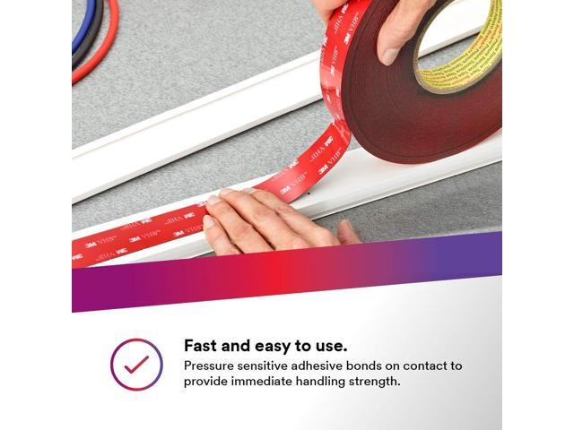 3M VHB Tape 5952 Double-Sided Acrylic Foam Tape - Heavy Duty, Industrial Mounting Tape - 1/2 inch width x 36 yards length, 45 mil thick, 18...