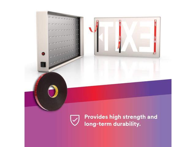3M VHB Tape 5952 Double-Sided Acrylic Foam Tape - Heavy Duty, Industrial Mounting Tape - 1/2 inch width x 36 yards length, 45 mil thick, 18...