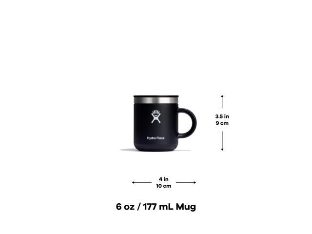 Hydro Flask Stainless Steel Mug - Insulated Travel Portable Coffee Tumbler with Handle, 6 fl oz