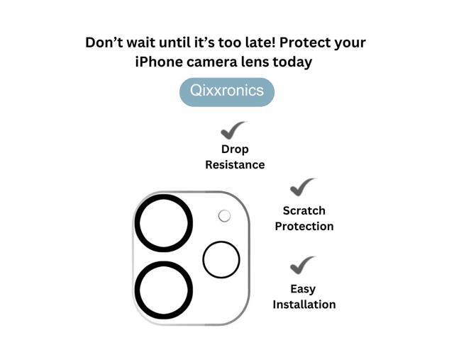 Qixxronics 3-PACK Camera Lens Protector Compatible with iPhone 11 Camera Lens Tempered Glass Protector [Night Circle]