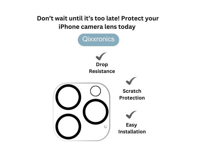 Qixxronics 3-PACK Camera Lens Protector Compatible with iPhone 12 Pro Max Camera Lens Tempered Glass Protector [Night Circle]