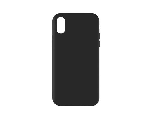 Qixxronics for iPhone X Silicone Case Black Shockproof Slim Design Phone Case Cover
