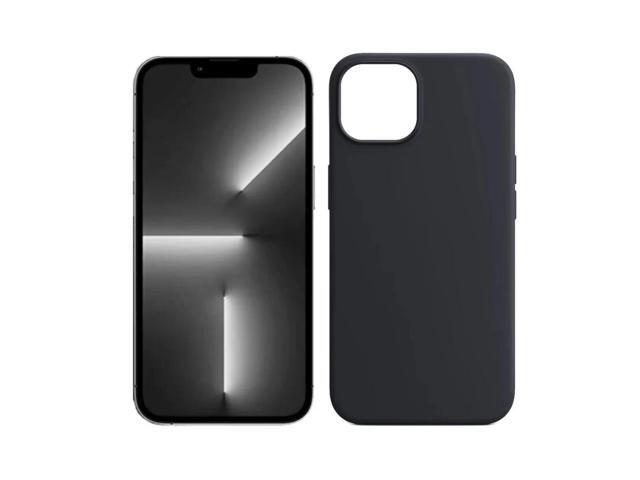 Qixxronics for iPhone 13 Pro Silicone Case Black Shockproof Slim Design Phone Case Cover