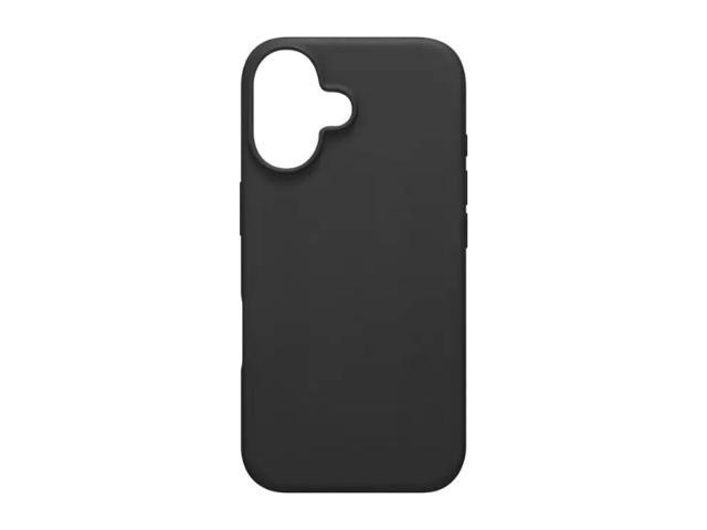 Qixxronics for iPhone 16 Plus Silicone Case Black Shockproof Slim Design Phone Case Cover