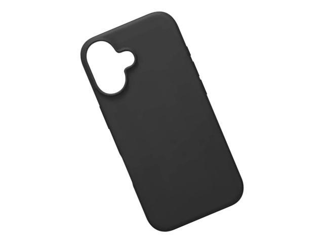 Qixxronics for iPhone 16 Plus Silicone Case Black Shockproof Slim Design Phone Case Cover