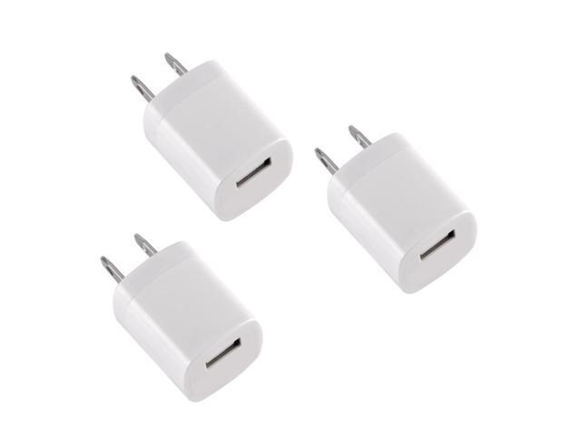 Qixxronics USB Wall Charger Cube, 1A/5V USB Adapter Block, USB Adapter Power Plug Charging Base Replacement for iPhone 14/13/11/12 XS/XS...