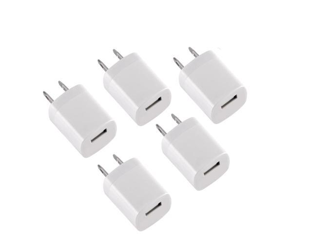 Qixxronics USB Wall Charger Cube, 1A/5V USB Adapter Block, USB Adapter Power Plug Charging Base Replacement for iPhone 14/13/11/12 XS/XS...