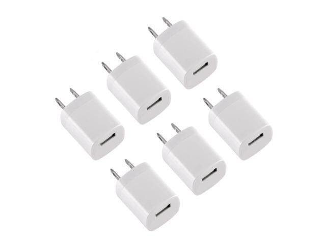Qixxronics USB Wall Charger Cube, 1A/5V USB Adapter Block, USB Adapter Power Plug Charging Base Replacement for iPhone 14/13/11/12 XS/XS...