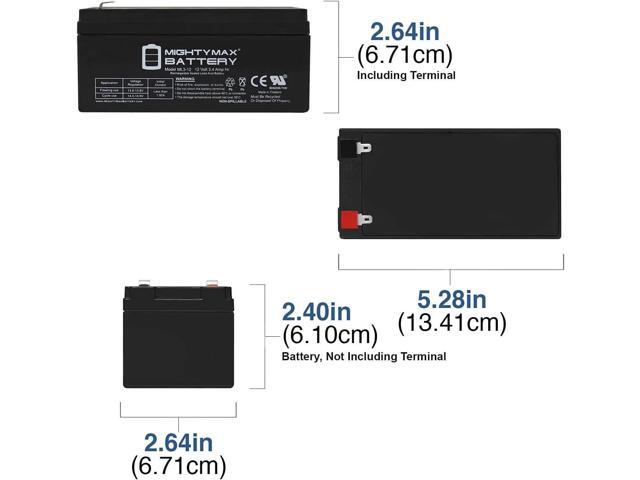 Mighty Max Battery ML3-12 12V 3.4ah UPS Replacement Battery for APC Back-UPS ES BE350G