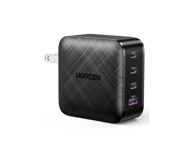 UGREEN Nexode 65W GaN USB C Wall Charger, 4-Port Fast Charging Power Adapter Compatible with MacBook Pro/Air, Dell XPS, iPad Pro/Air, iPhone...