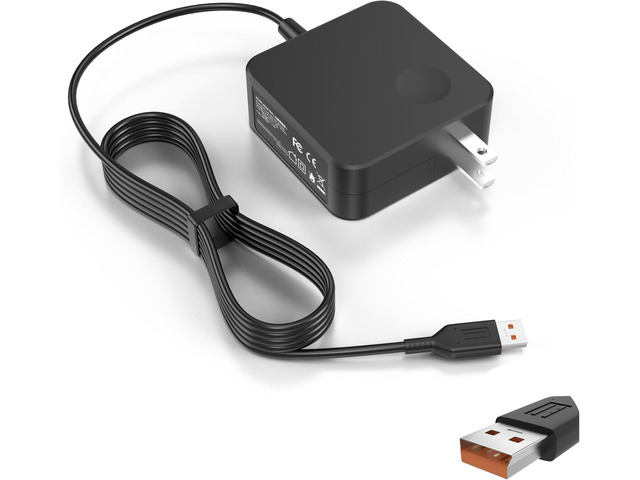 Fancy Buying 65W 40W 6pin USB Cable (Not Square Tip, Not USB Type C) Charger Adapter for Lenovo Yoga 3 Pro-1370 Yoga 3-1170 Yoga 3-1470 36200563...