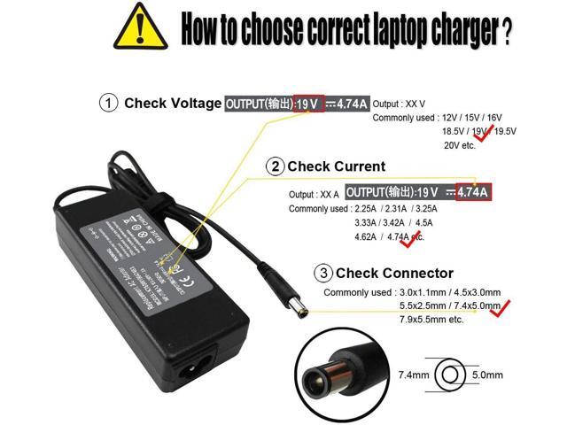 90W 19V 4.74A Adapter Charger Compatible with HP Probook 6560b 6570b 6550b 6470b 6450b 4530s 4540s 4440s 4430s, EliteBook 8460p 8470p 8440p 8560p...