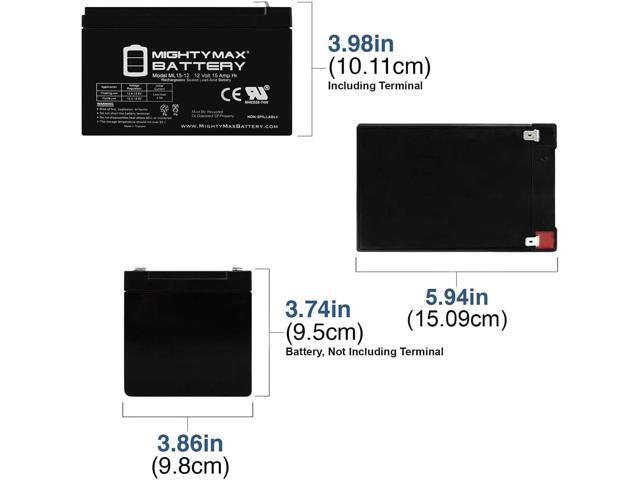 Mighty Max Battery ML15-12 - 12V 15AH SLA Battery