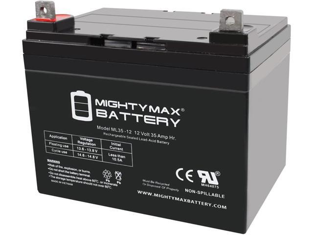 Mighty Max Battery 12V 35AH SLA Battery Replacement for Apex APX12-35 - 2 Pack Brand Product Mighty Max Battery 12V 35AH SLA Battery Replacement for Apex APX12-35 - 2 Pack Brand Product