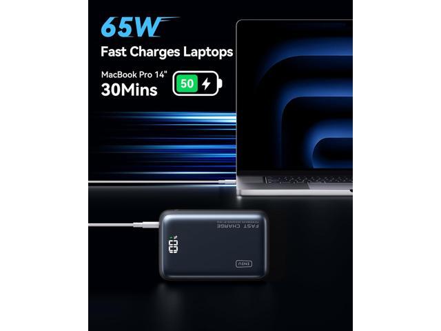INIU Power Bank, 20000mAh 65W USB C Laptop Portable Charger, PD QC Fast Charging 3-Output External Battery Pack for Laptop MacBook Dell XPS iPad...