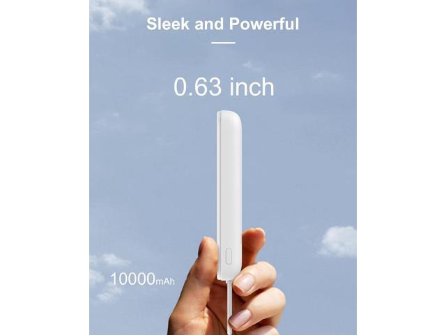 AsperX Magnetic Power Bank, 10,000mAh Wireless Portable Charger with 15W Max Fast Charging, Battery Pack with USB-C Cable for iPhone 16/15 Series,...