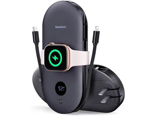 10000mAh Power Bank for iPhone 17 Pro/17/Air/16/15, Portable Charger for Apple Watch, for AirPods, iPad, Beats Studio Pro and More Phones, Tablets,...