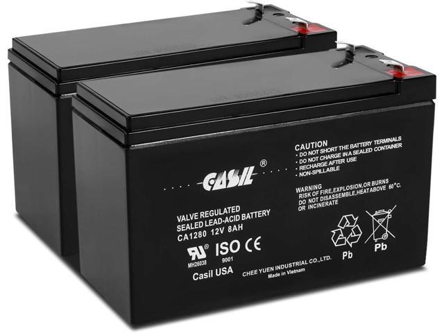 Casil 12V 8Ah Replacement Battery Compatible with APC Back-UPS ES BE550G 2 Pack (I)