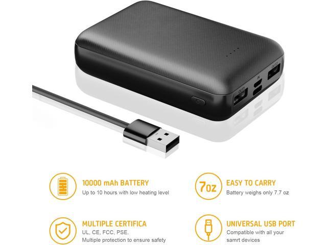 5V 2A Rechargeable Battery Pack for Heated Vest 10000mah Heated Jacket Battery Power Bank for Heated Vests Heated Jackets Heated Hoodies for Men...