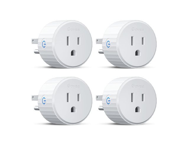 Smart Plug, WiFi Outlet Compatible with Alexa & Google Assts, 4 pcs Smart Home Plugs, 15A WiFi Outlet, Timer Function and Group Controller, No Hub...