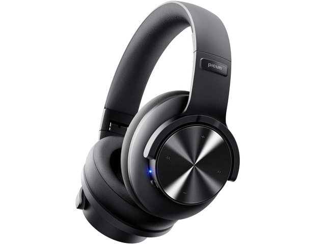 B8 Wireless Bluetooth Headphones, 120H Playtime, 3EQ Modes, Black Over-Ear, Built-in Microphone, Multipoint Connection, Foldable, Button & Touch...