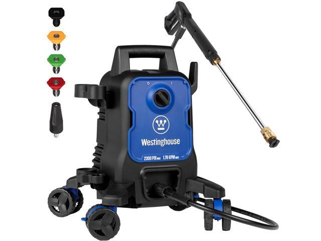 _Mega Brand ePX3100 Electric Pressure Washer, 2300 Max PSI 1.76 Max GPM with Anti-Tipping Technology, Onboard Soap Tank, Pro-Style Steel Wand,...