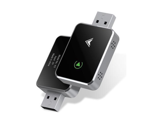 _Mega Brand Wireless CarPlay Adapter, 2-in-1 Mini Size CarPlay & Android Auto, Convert Wired to Wireless with USB & Type-C, Plug & Play, Stable.