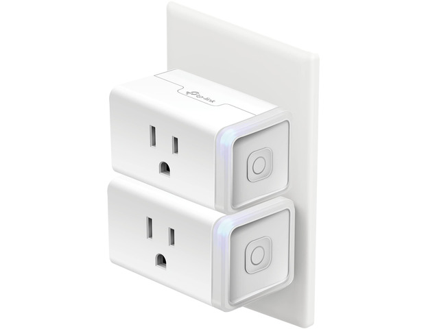 Plug HS103P2, Wi-Fi Outlet Works with Alexa, 2-Pack Works with Echo, Google Home, No Hub Required, 15 Amp, UL Certified, Remote Control