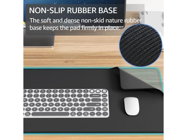 KEHIPI Large Gaming Mouse Pad with Stitched Edges, Extended Mousepad with Superior Micro-Weave Cloth, Non-Slip Base, Water Resist Keyboard Pad,...