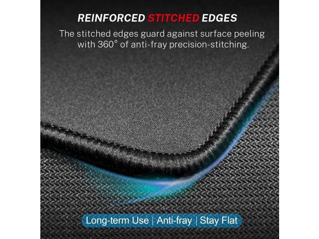 KEHIPI Mouse Pad 6 Pack [30% Larger] with Non-Slip Rubber Base, Premium-Textured & Waterproof Mousepad Bulk with Stitched Edges for Computer,...