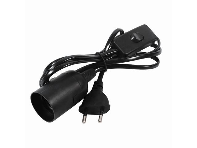 SOEWIOU 2 Pcs E26/E27 LED Light Socket with 5.9FT Extension Cord, On/Off Switch, US AC Power Plugs for Pendant Lighting Bulb Lamp - Kitchen,...