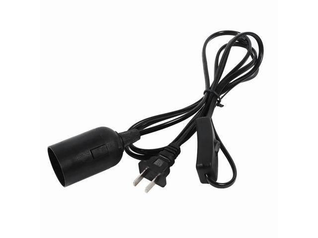 SOEWIOU 2 Pcs E26/E27 LED Light Socket with 5.9FT Extension Cord, On/Off Switch, US AC Power Plugs for Pendant Lighting Bulb Lamp - Kitchen,...