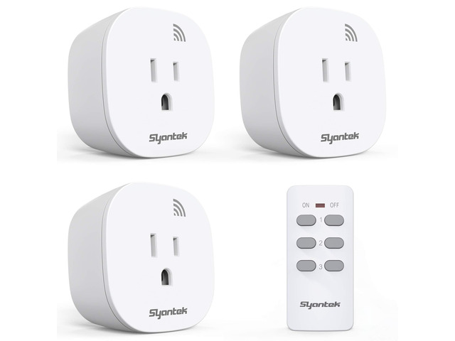 Remote Control Outlet Wireless Light Switch for Household Appliances, Expandable Remote Light Switch Kit, Up to 100 ft Range, FCC Certified, ETL...