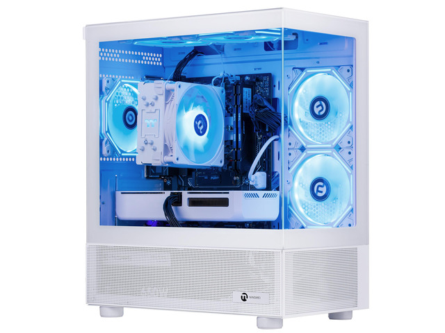 NINGMEI Lumishore Gaming PC (Ryzen 5 7500F, RX 9060 XT)