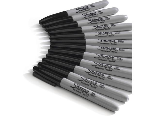 Sharpie Permanent Markers, Fine Point, Black, 36 Count