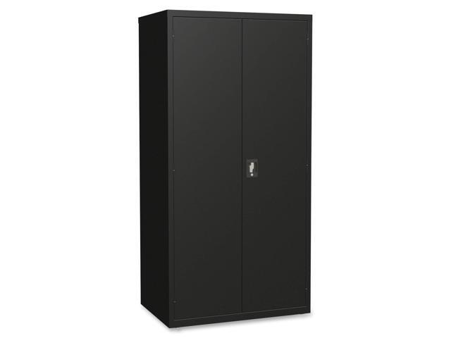 Lorell Storage Cabinet - 24' x 36' x 72' - 5 x Shelf(ves) - Hinged Door(s) - Sturdy, Recessed Locking Handle, Removable