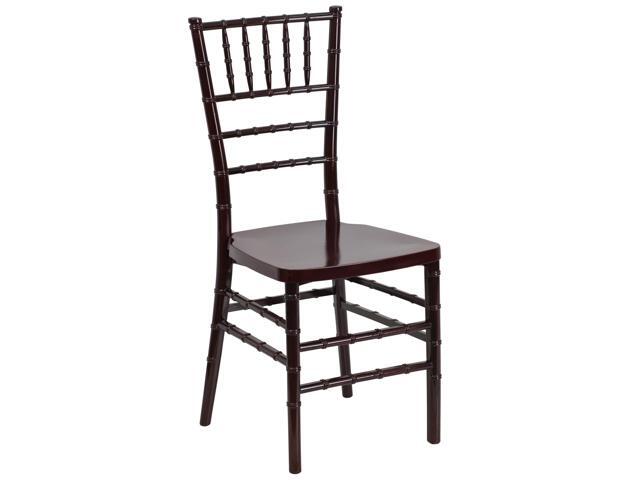 HERCULES PREMIUM Series Mahogany Resin Stacking Chiavari Chair