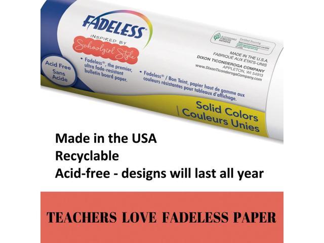 Fadeless Schoolgirl Style Bulletin Board Paper, Cotton Candy Cloud, 47.25' x 50', 1 Roll
